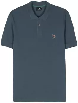 Рубашка поло с узором Zebra PS Paul Smith, синий
