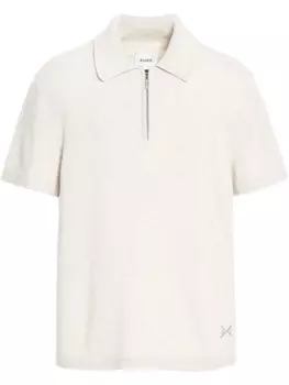 Рубашка поло с воротником на молнии Barrie, белый