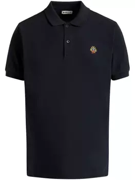 Рубашка поло с вышитым логотипом Bally, синий