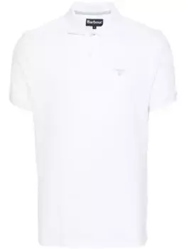 Рубашка поло с вышитым логотипом Barbour, белый