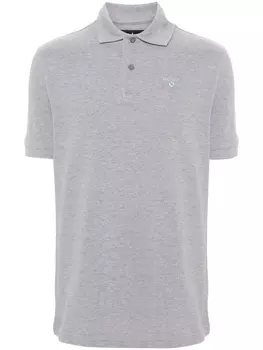 Рубашка поло с вышитым логотипом Barbour, серый