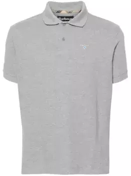 Рубашка поло с вышитым логотипом Barbour, серый