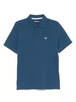 Рубашка поло с вышитым логотипом Barbour, синий
