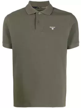 Рубашка поло с вышитым логотипом Barbour, зеленый