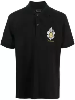 Рубашка поло с вышитым логотипом Billionaire, черный