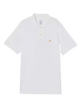 Рубашка поло с вышитым логотипом Brooks Brothers, белый