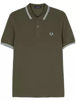Рубашка поло с вышитым логотипом Fred Perry, зеленый