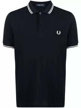 Рубашка поло с вышитым логотипом Fred Perry, синий