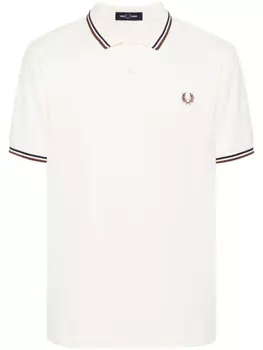 Рубашка поло с вышитым логотипом Fred Perry, бежевый