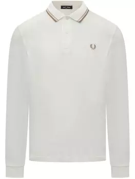 Рубашка поло с вышитым логотипом Fred Perry, белый