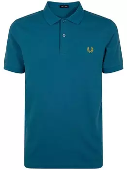 Рубашка поло с вышитым логотипом Fred Perry, синий