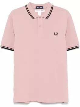Рубашка поло с вышитым логотипом из коллаборации с Fred Perry Comme Des Garons Shirt, розовый