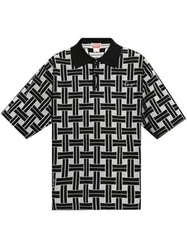 Рубашка поло с вышитым логотипом Kenzo, черный