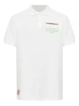 Рубашка поло с вышитым логотипом Lacoste, белый