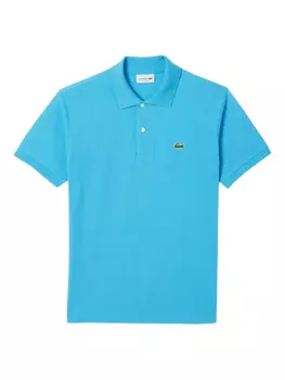 Рубашка поло с вышитым логотипом Lacoste, синий