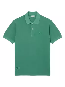 Рубашка поло с вышитым логотипом Lacoste, зеленый