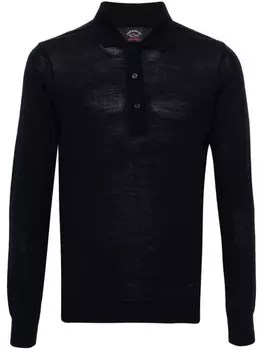 Рубашка-поло с вышитым логотипом Paul & Shark, синий