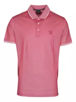 Рубашка поло с вышитым логотипом Paul & Shark, розовый