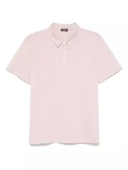 Рубашка поло с вышитым логотипом Peserico, розовый