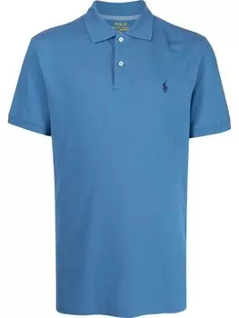 Рубашка поло с вышитым логотипом Polo Ralph Lauren, синий