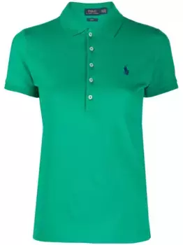 Рубашка поло с вышитым логотипом POLO RALPH LAUREN, зеленый
