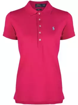 Рубашка поло с вышитым логотипом POLO RALPH LAUREN, розовый