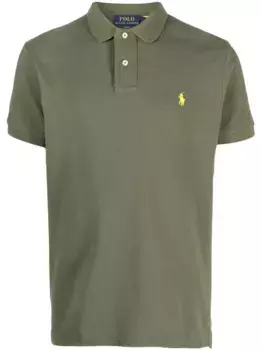 Рубашка поло с вышитым логотипом POLO RALPH LAUREN, зеленый