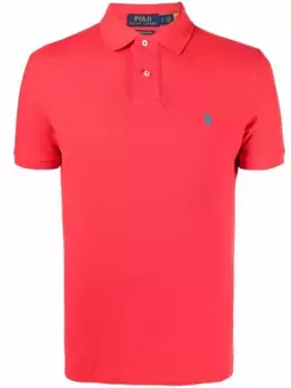 Рубашка поло с вышитым логотипом POLO RALPH LAUREN, красный