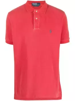 Рубашка поло с вышитым логотипом POLO RALPH LAUREN, красный