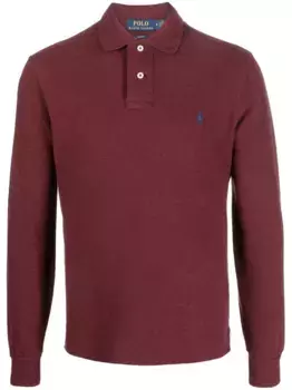 Рубашка поло с вышитым логотипом POLO RALPH LAUREN, красный