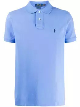 Рубашка-поло с вышитым логотипом POLO RALPH LAUREN, синий