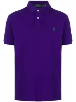 Рубашка поло с вышитым логотипом POLO RALPH LAUREN, фиолетовый