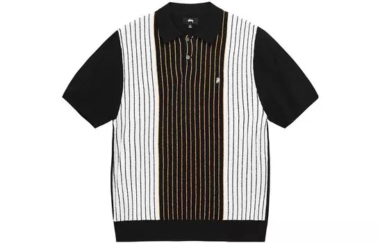 Рубашка поло с вышитым логотипом Stssy Stussy, цвет Multicolor