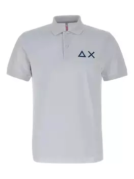 Рубашка поло с вышитым логотипом Sun68, белый