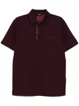 Рубашка поло с вышитым логотипом VERSACE, фиолетовый