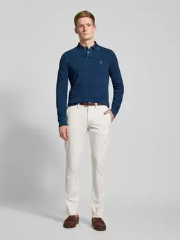 Рубашка поло с вышитыми этикетками Polo Ralph Lauren