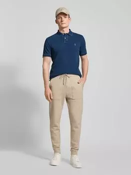 Рубашка поло с вышитыми этикетками Polo Ralph Lauren