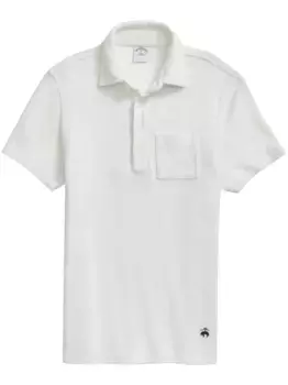 Рубашка поло с вышивкой Brooks Brothers, белый