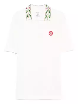 Рубашка поло с вышивкой CASABLANCA, белый