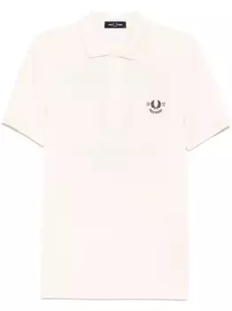 Рубашка поло с вышивкой Fred Perry, белый