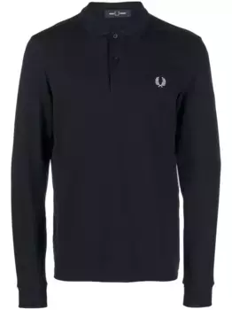 Рубашка поло с вышивкой Fred Perry, синий