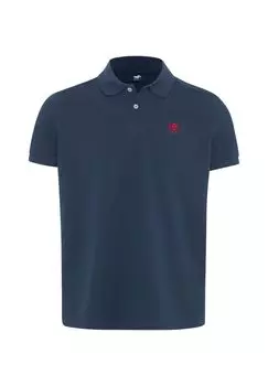 Рубашка-поло с вышивкой-лейблом POLO SYLT, цвет Total Eclipse