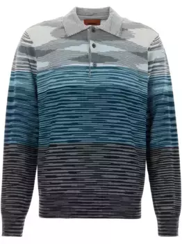 Рубашка поло с вышивкой Missoni, синий