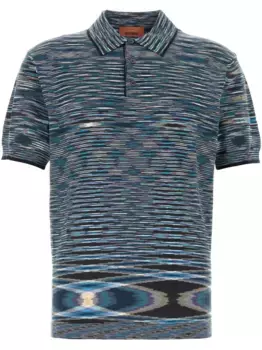Рубашка поло с вышивкой Missoni, синий