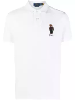 Рубашка поло с вышивкой Polo Bear POLO RALPH LAUREN, белый