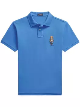 Рубашка поло с вышивкой Polo Bear POLO RALPH LAUREN, синий