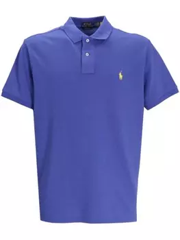 Рубашка поло с вышивкой Polo Pony Polo Ralph Lauren, синий