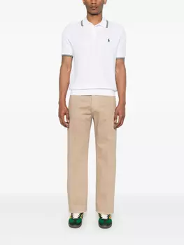 Рубашка поло с вышивкой Polo Pony Polo Ralph Lauren, белый