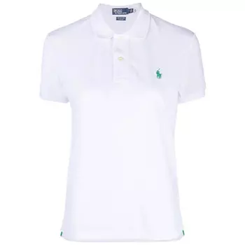 Рубашка поло с вышивкой Polo Pony Polo Ralph Lauren, белый