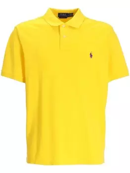 Рубашка поло с вышивкой Polo Pony Polo Ralph Lauren, желтый
